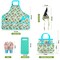 Garden Tools Set, 10 PCS Heavy Duty Gardening Tools Includes Hand Trowel Rake Weeder Pruner, Gardening Gifts for Women, Garden Kit with Tote Bag, Apron, Gloves, Kneeling Pad